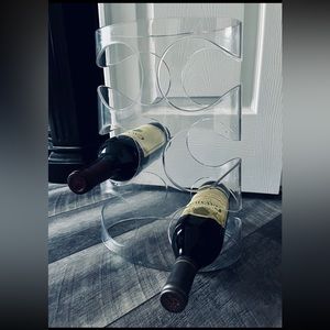 Clear UMBRA acrylic wine rack